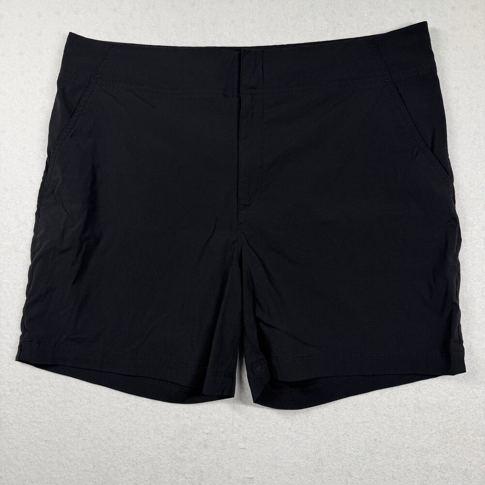 Columbia Saturday Trail Long Shorts Women’s Size 16 Black Stretch Hiking Outdoor